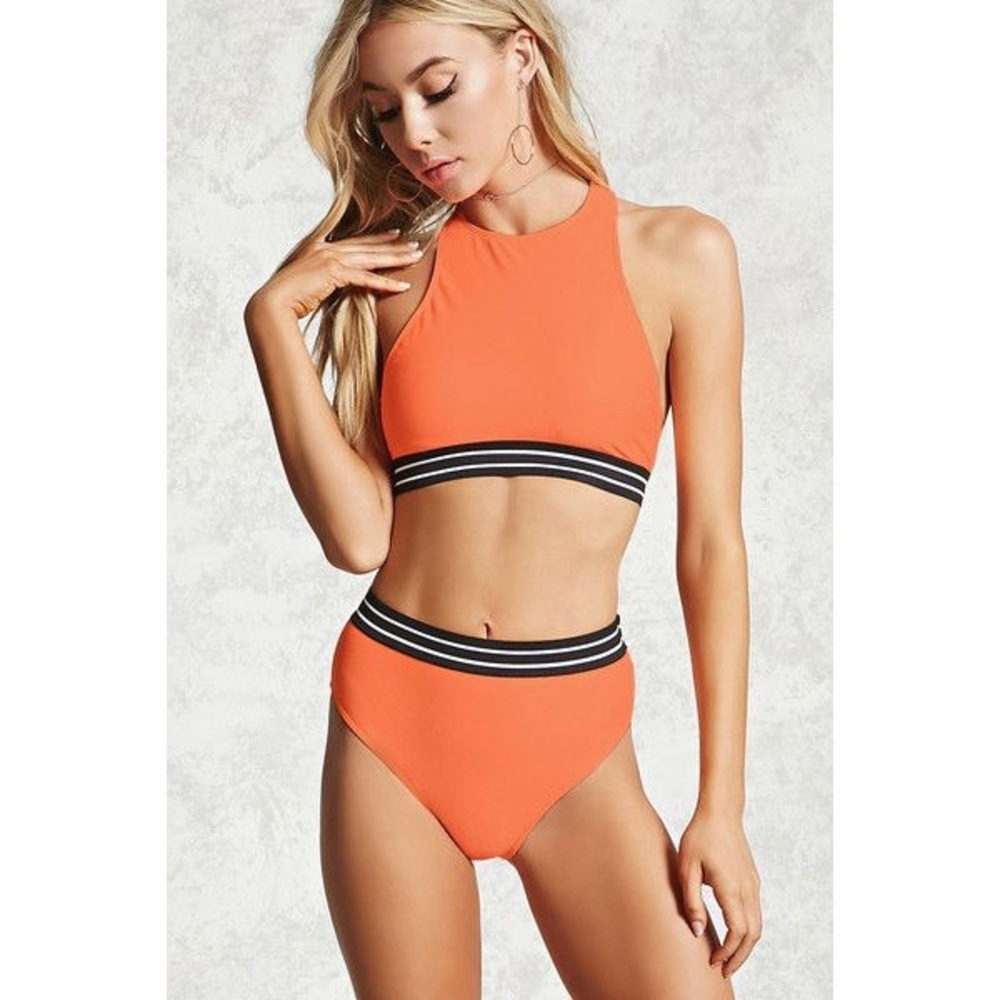 Neon Orange Athletic Bikini